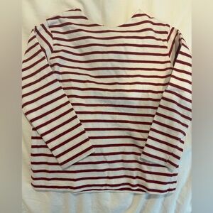 Jacadi Red and White Striped Shirt